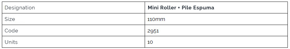 Mini Roller + Pile Espuma